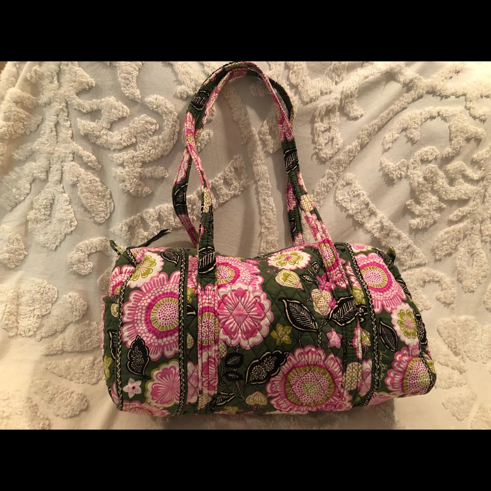 Pretty Vera Bradley Quilted Travel Duffel Bag